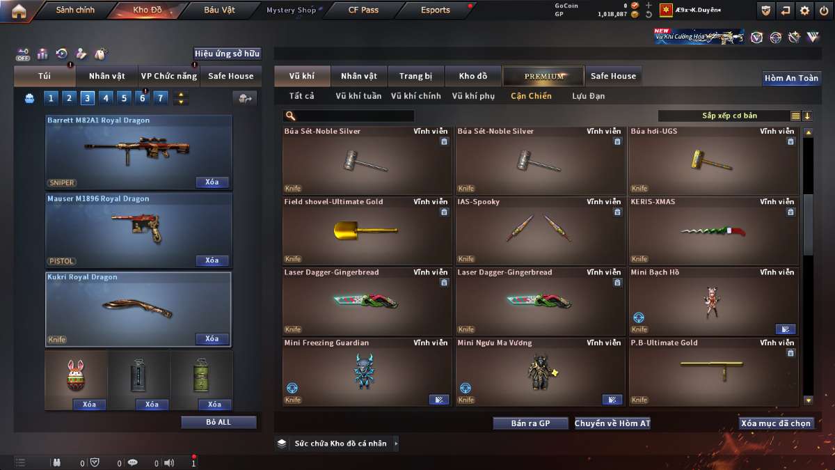 shop acc cf uy tin gia re